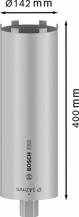 Image du produit Bosch Professional Zubehör PRO Core Cutter dry, 142 x 400 mm, 1 1/4 pouce UNC (142 millimètres)