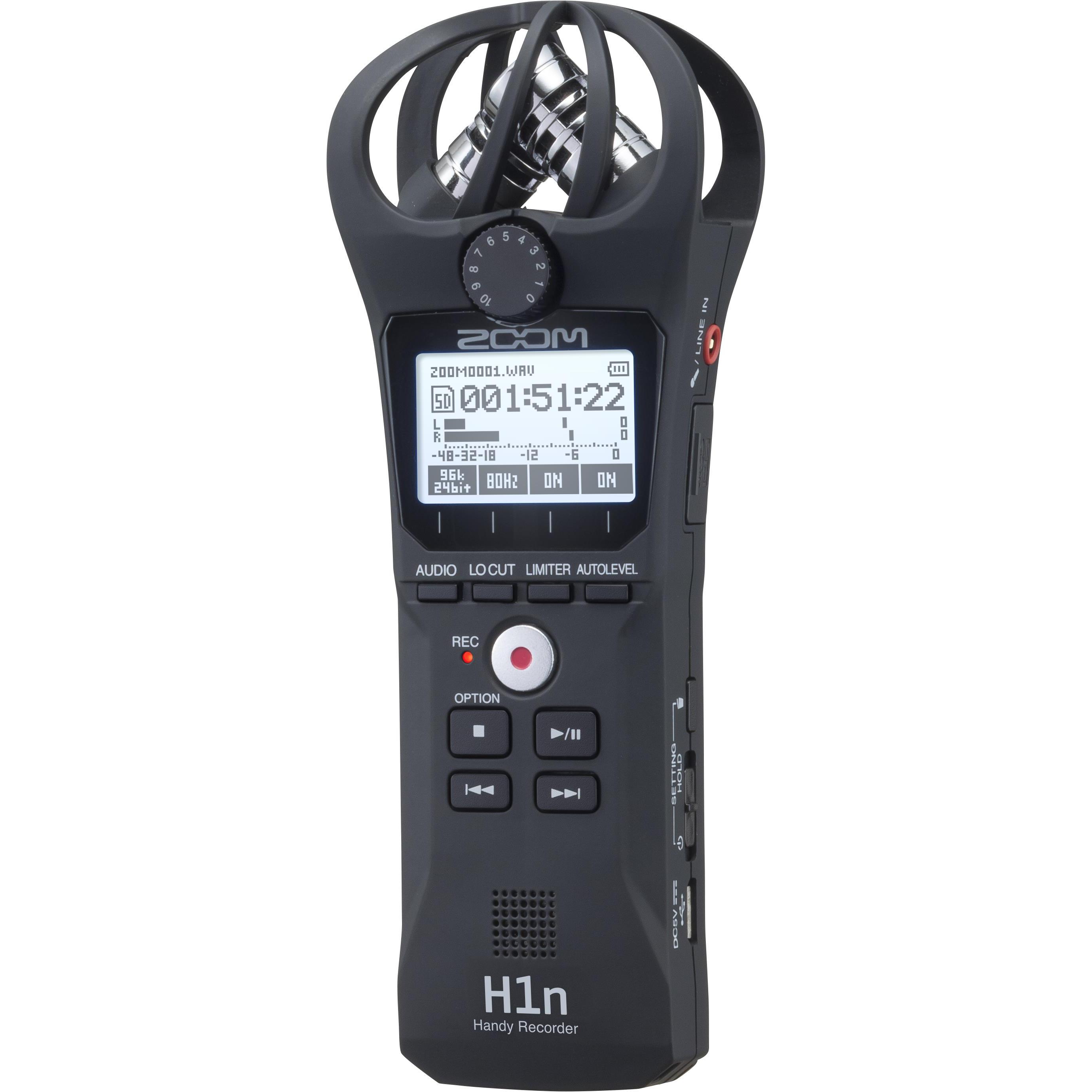 Zoom H1n (Handheld), Audiorecorder, Schwarz