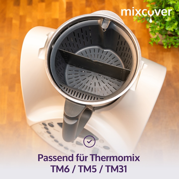 Immagine prodotto Mixcover Divisorio per cestello di cottura per Thermomix TM6 TM5 TM31, raschietto per ciotola di miscelazione