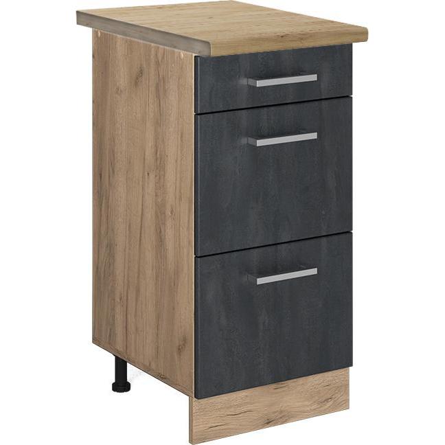 Vicco, Regal, Küchenschrank mit Schublade R-Line