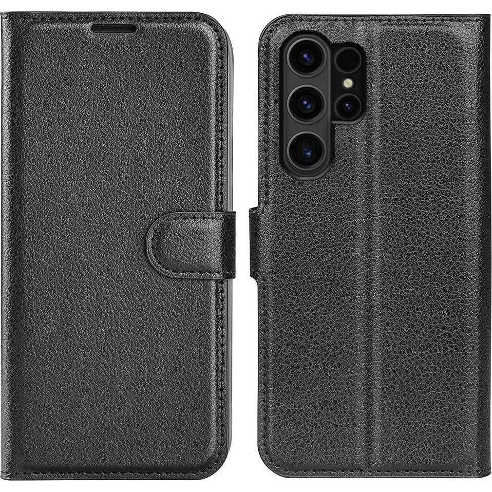 Thumbnail - Cover-Discount Leder Etui Hülle schwarz (Samsung Galaxy S24 Ultra), Smartphone Hülle, Schwarz