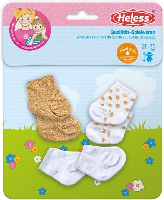 Produktbild Heless Glitzerpuppensocken - 3 Paar