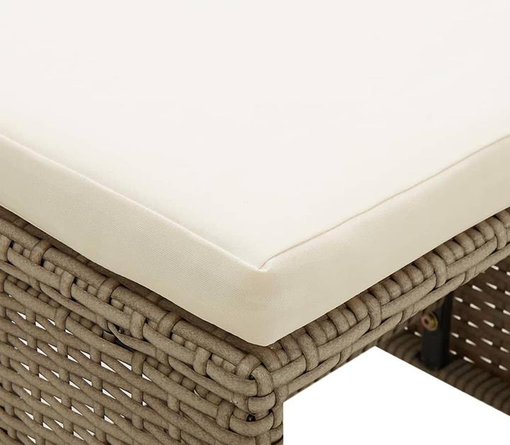 Produktbild vidaXL Gartenstuhl und Hocker