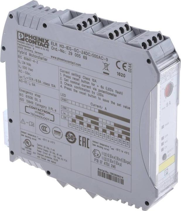 Immagine prodotto Phoenix Contact Motor Starter Contactron 3in1 24Vdc 9A