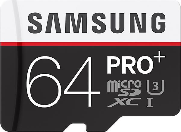 Image du produit Samsung Pro Plus microSDXC (64 Go, microSDXC, U3, UHS-I)