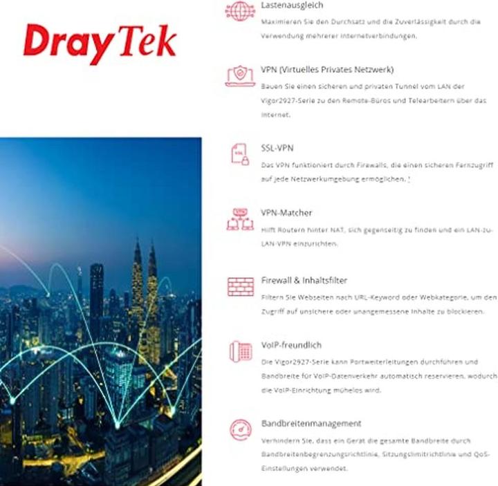 Produktbild Draytek Vigor 2927ax WLAN-AC SecureRouter DUAL-WAN