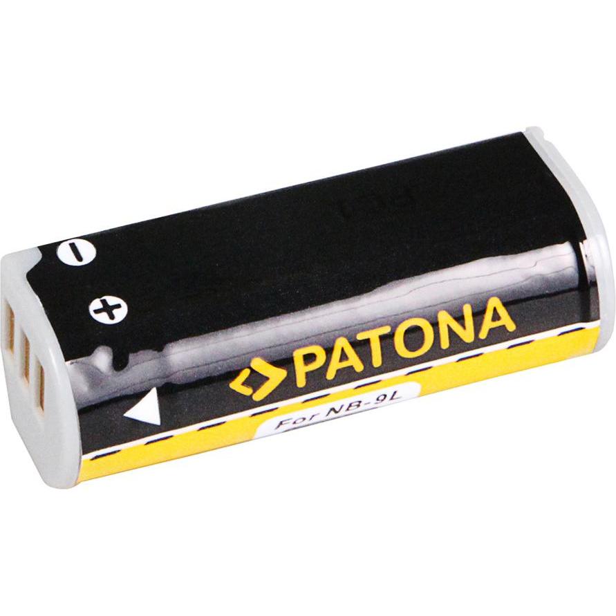 Patona Batteria f. Canon NB-9L Digital IXUS 1000 1000HS 1100HS (Batteria della fotocamera), Alimentatore fotocamera, Nero