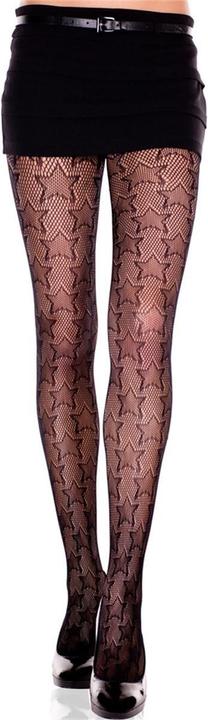 Produktbild Music Legs Netzstrumpfhose "Stars" (One Size)