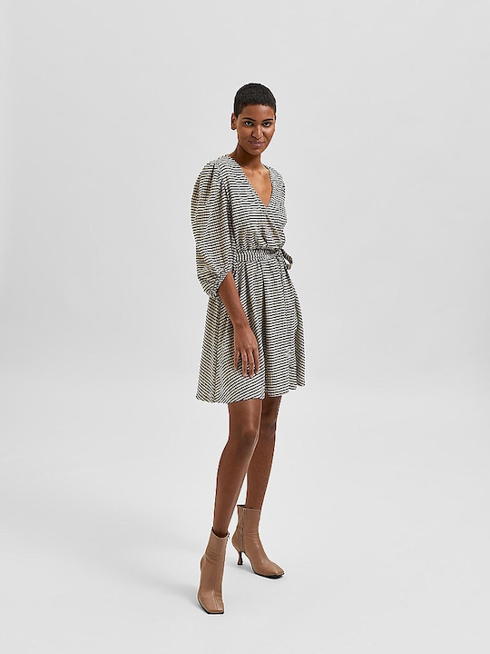 Produktbild Selected Femme Gestreiftes Wickelkleid (S)