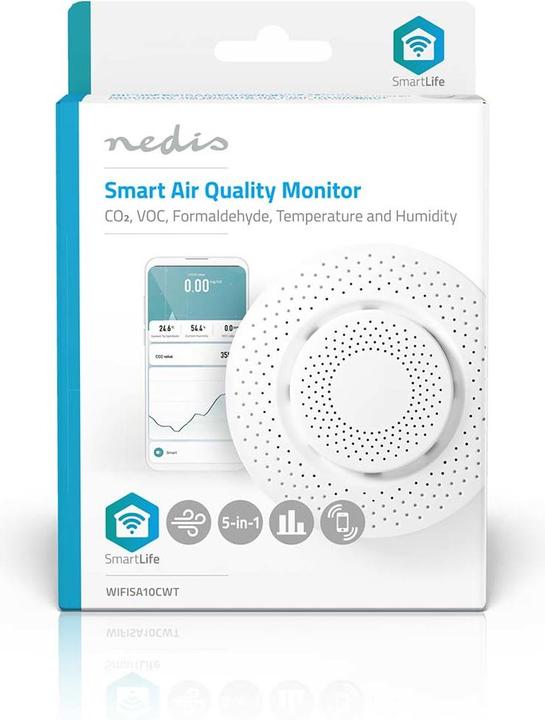 Actual product image Nedis Smart Air Quality Monitor White