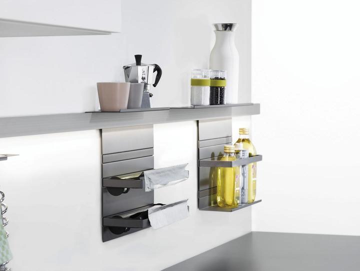 Actual product image Kesseböhmer Linero MosaiQ magnetic knife holder steel black