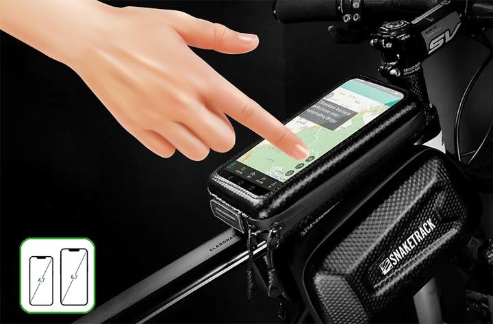 Actual product image Frame Snake Track bike double bag (1.50 l, Frame bag)