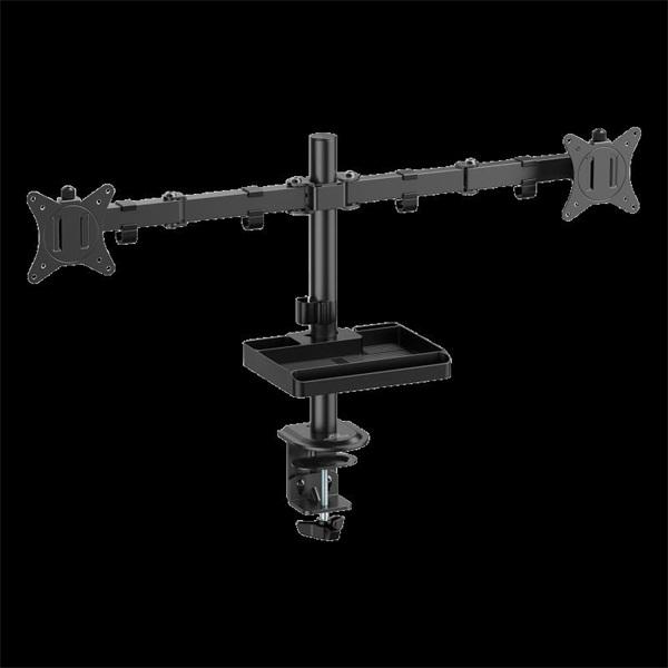 Advance "SUP.ADV-ARM12F - support double écran articulé en acier (17 à 32"" 9kg par écran)" (Tavolo, 32", 9 kg), Supporto per monitor, Nero