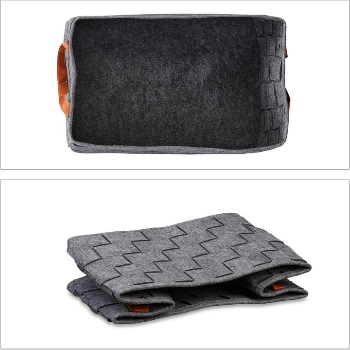 Produktbild Relaxdays Aufbewahrungskorb (1 x, 40 x 30 x 26 cm)