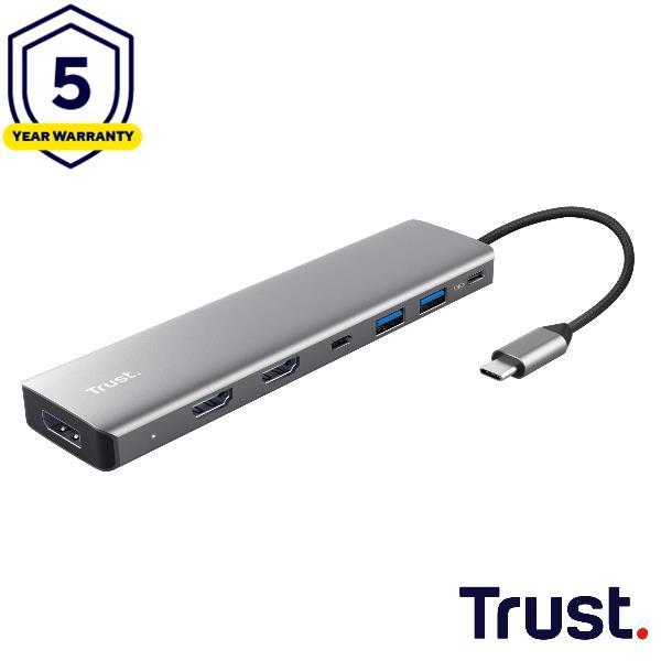 Produktbild Trust DALYX 7-in-1 Multiport Adapter (USB-C, 7 Ports)