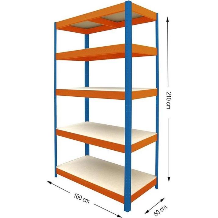 Haushalt, Kellerregal, STORAGE SHELF 215X160X50CM 400KG