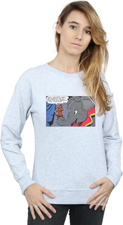 Actual product image Disney Womens/Ladies Dumbo Rich And Famous Sweatshirt (XXL)