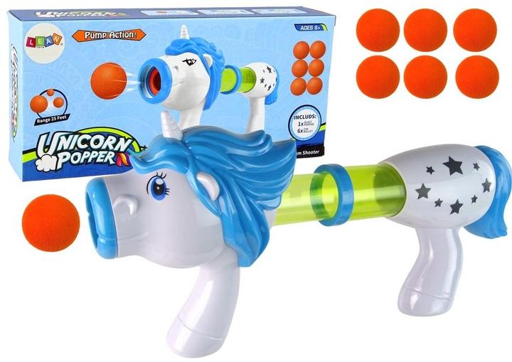 Produktbild Lean Toys Einhorn-Softball-Werferpistole