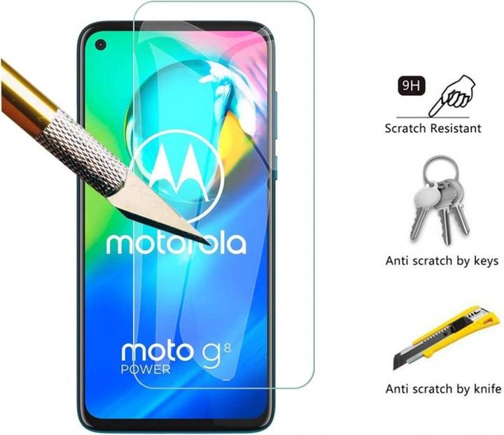 Actual product image Screenguard Motorola Moto G8 Power Protective Glass Film Case Friendly Design (1 Piece, Motorola Moto G8 Power)