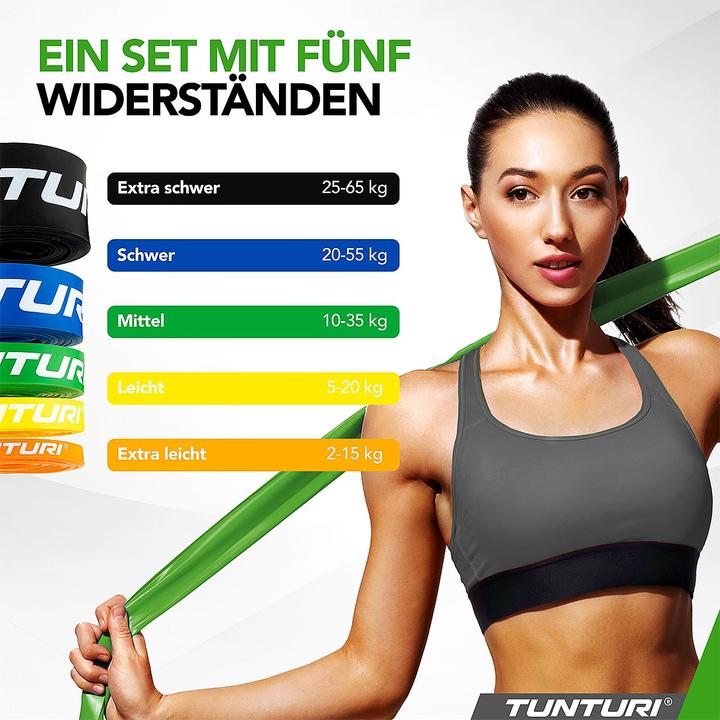 Produktbild Tunturi Gummizug - Power Band Extra Light (1.40 m, Extra Leicht)