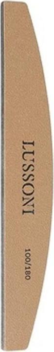 Tools for Beauty T4B Lussoni Premium Half-Moon Nail Files 100/180 Grit for Natural and Hardened Nails - Pack of 50