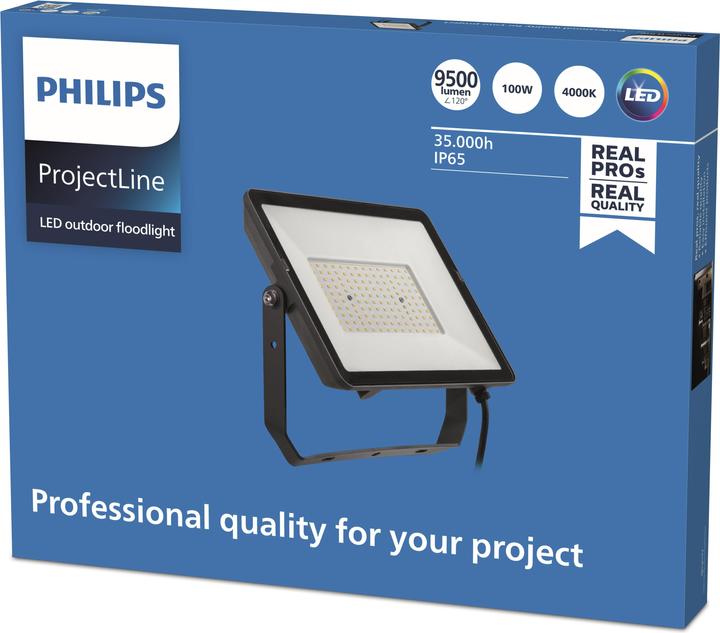 Actual product image Philips ProjectLine 8719514954564 LED Floodlight 100 W Natural White (9500 lm, IP65)