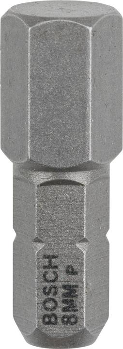 Produktbild Bosch Professional Zubehör Schrauberbit Extra-Hart HEX 8, 25 mm, 3er-Pack (Innensechskant)