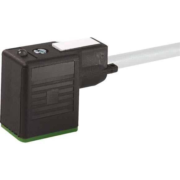 Murr Elektronik Tappo della valvola, Cavo + Spina elettrica, Grigio, Nero