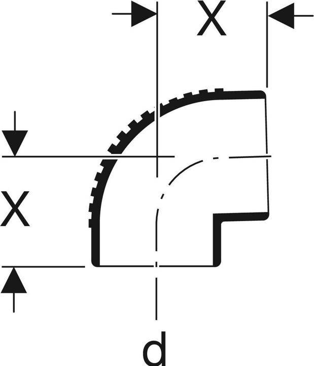 Produktbild Geberit Silent-db20 Bogen 88,5° d110