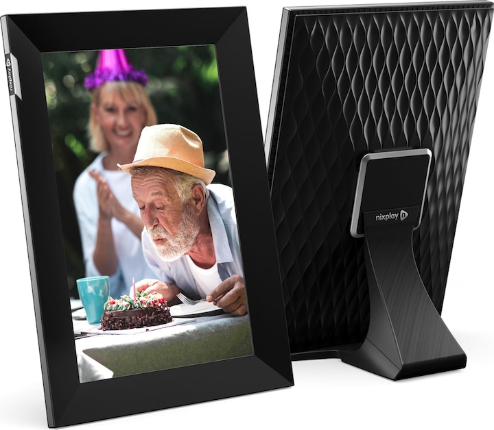 Immagine prodotto Nixplay Cornice fotografica touchscreen da 10,1 pollici (nero/argento) (10.10", 1280 x 800 pixel)