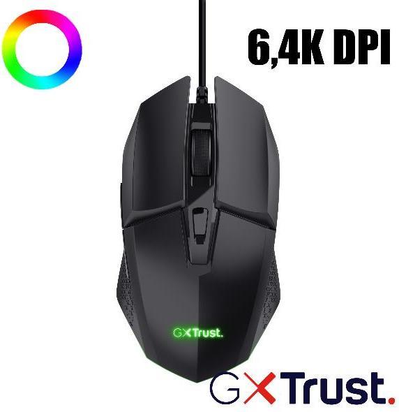 Actual product image Trust Gxt109 Felox Gaming Mouse Black (Cable)