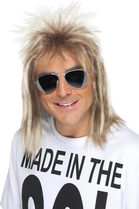 Produktbild Smiffys 80s Mullet Perücke