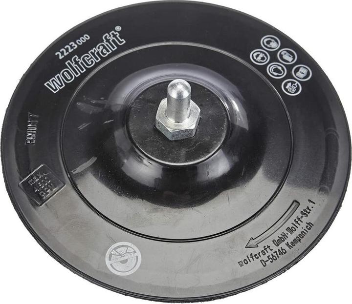 Image du produit wolfcraft 1 plateau de ponçage adhésif BM, S=8mm, ø125mm