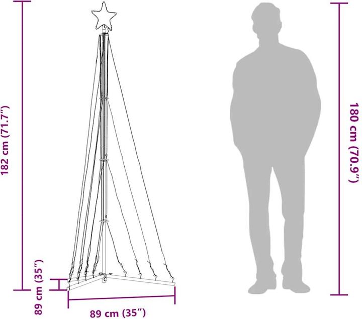 Image du produit vidaXL LED-Weihnachtsbaum