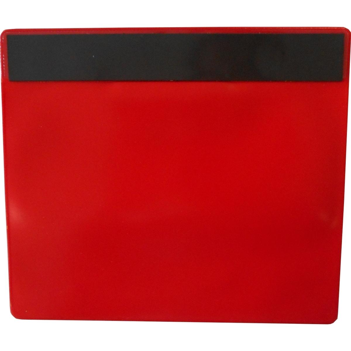Thumbnail - Tarifold, Informationsschild, Kennzeichnungshülle A4 quer rot magnetisch PVC VE=10 Stück