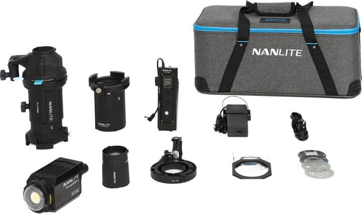 Actual product image Nanlite Forza 60B II Bi-Colour LED Light (FM Mount) w/ Projector 19 (NL-FZ60BII-K1-PJ)