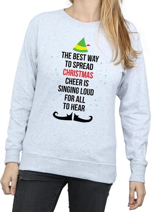 Produktbild Elf Christmas Cheer Text Sweatshirt (L)