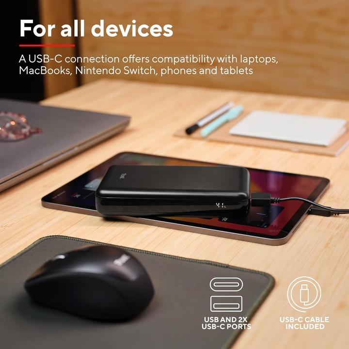 Actual product image Trust Laro 100w Laptop Powerbank (20000 mAh, 100 W, 36 Wh)