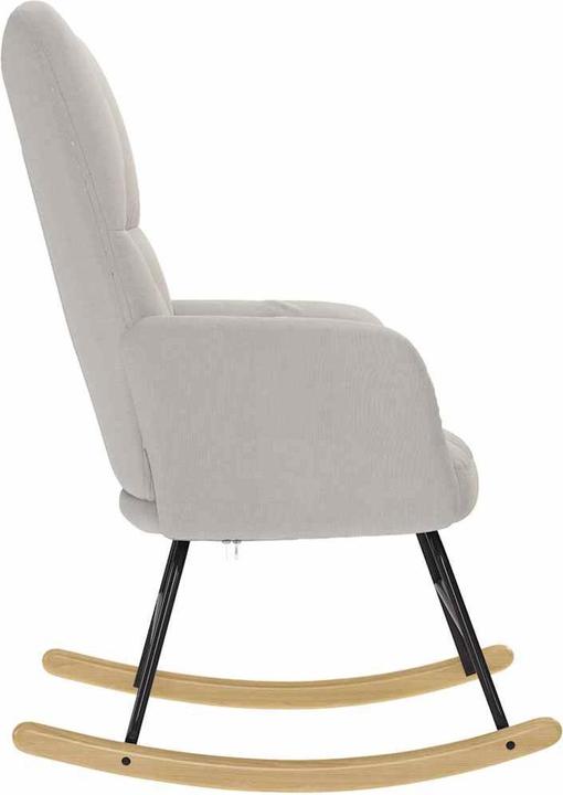 Actual product image vidaXL Schaukelstuhl mit Fusshocker