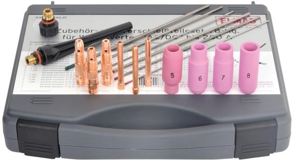 Produktbild Elmag - WIG-Verschleissteile-Set 18 tlg. SR 18/26 für WIG-Inverter 'AC/DC' bis 200 A