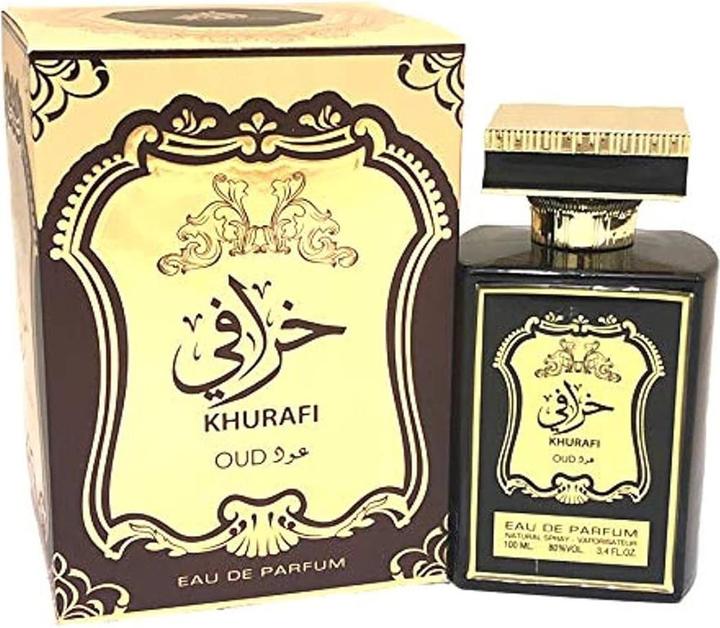 Lattafa Perfumes Lattafa Al Raheeb Khurafi OUD EDP Spray 100ml (Eau de Parfum, 100 ml)