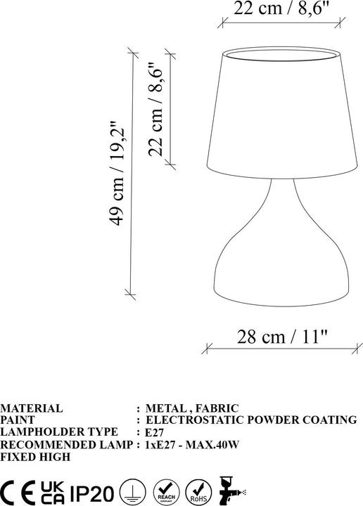 Actual product image Opviq Gota (E27)