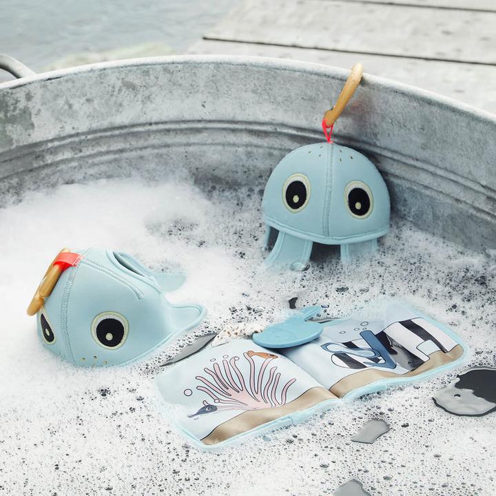 Immagine prodotto Done by Deer Giocattolo attivo per il bagno Wally Blue