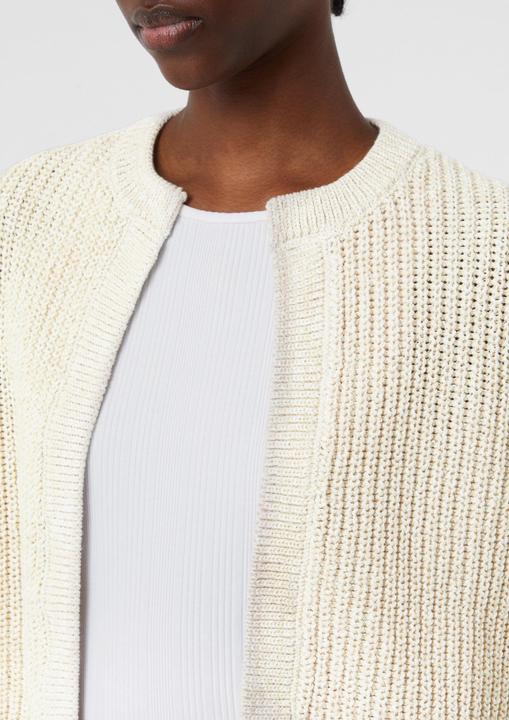 Produktbild Comma Strickjacke Kurzer Cardigan mit Rippstruktur (46)