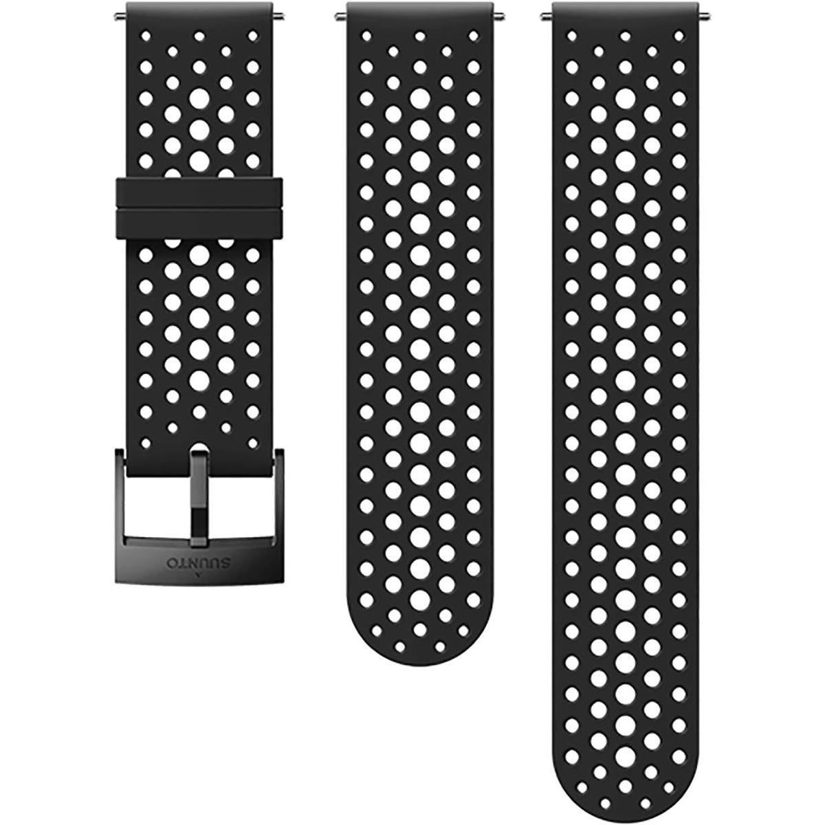 Suunto Athletic 1 (24 mm, Silikon, Spartan Sport, Suunto 7, Suunto D5, Suunto 9, Suunto 9 BARO), Uhrenarmband, Schwarz