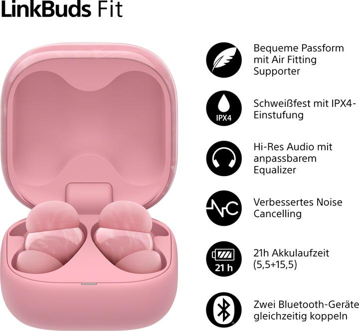 Actual product image Sony LinkBuds Fit (NC, 5.50 h, Wireless)