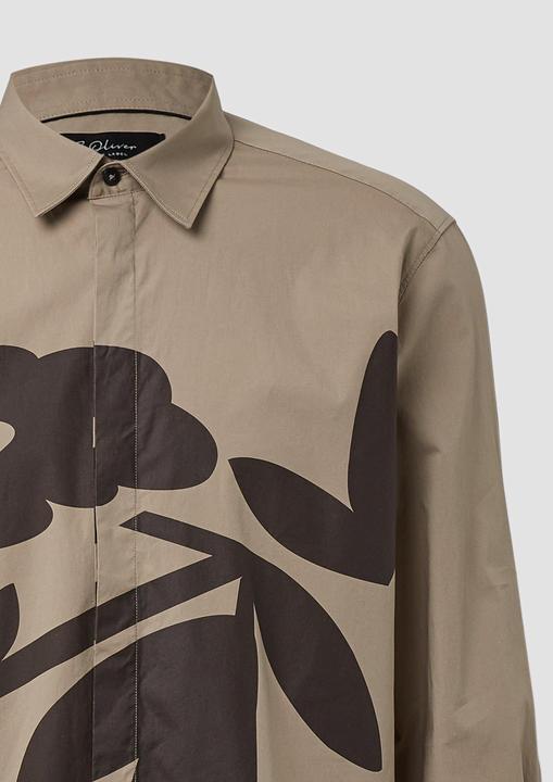 Immagine prodotto s.Oliver Hemd Regular Fit: Hemd aus Baumwollmix mit Artwork (S)