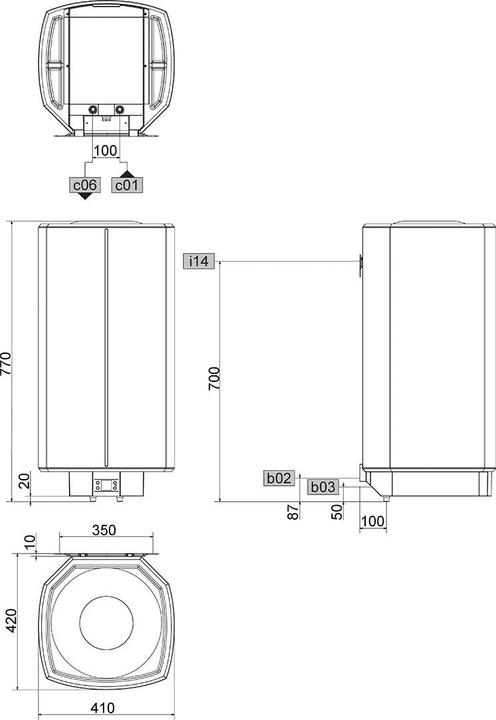Actual product image Stiebel Eltron SHZ 30 LCD wall-mounted cylinder, pressure-resistant, desired temperature accurate to the degree