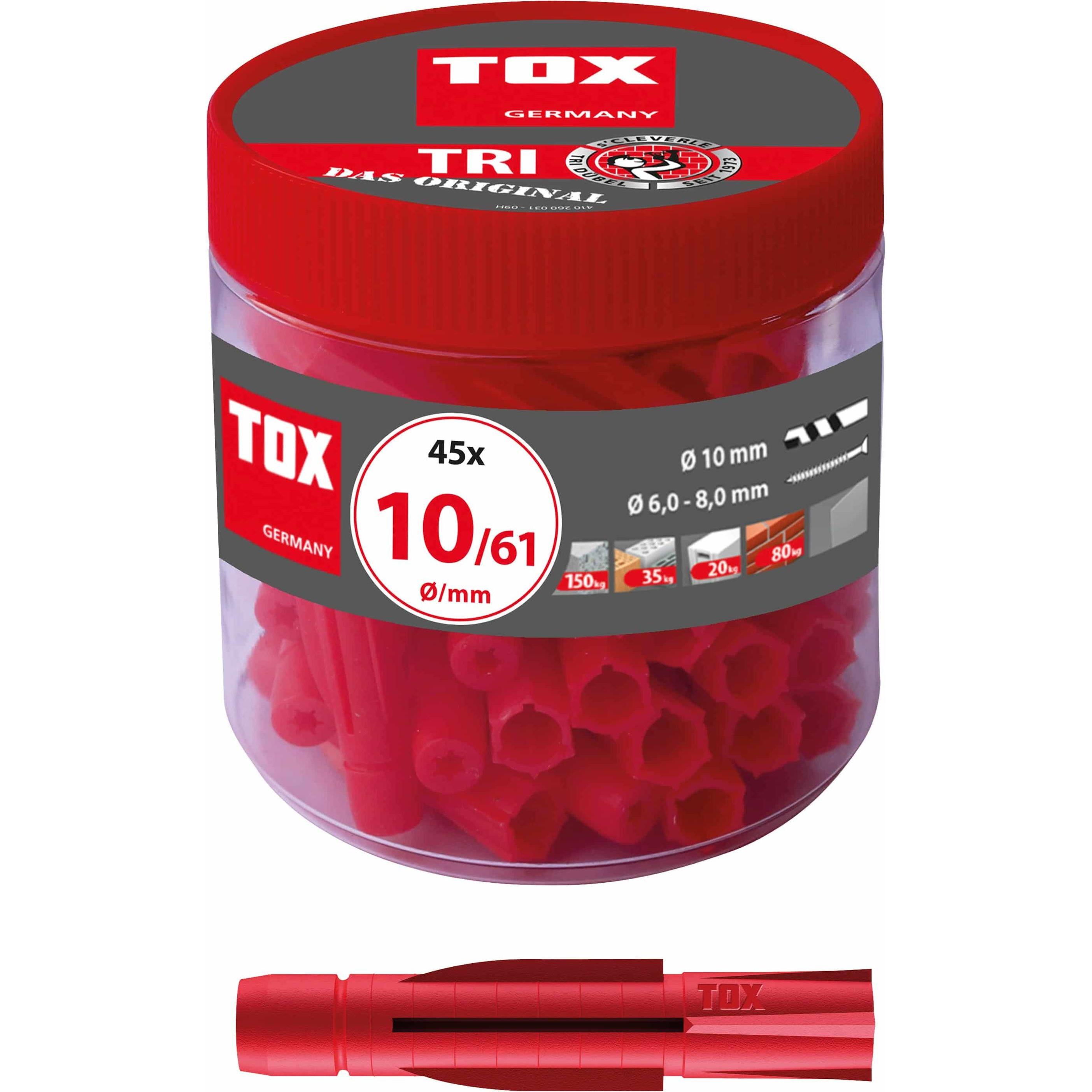 Tox, Dübel, Allzweckdübel Tri (45 Stk.)