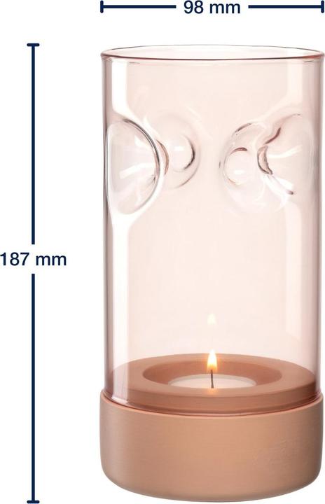 Produktbild Leonardo Windlicht Sole Apricot (1 x, 10 x 19 cm)